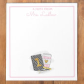 Maßgeschneiderte Lehrerbewertung Schwarz Notizblock