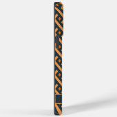 Maßgeschneiderte, leicht dunkelorange graue geomet Case-Mate iPhone hülle (Rückseite / Rechts)