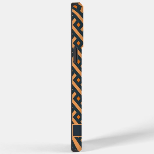 Maßgeschneiderte, leicht dunkelorange graue geomet Case-Mate iPhone hülle (Rückseite / Rechts)