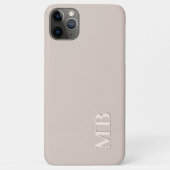 Maßgeschneiderte leichte Ecru Beige neutrale Natur Case-Mate iPhone Hülle (Rückseite)