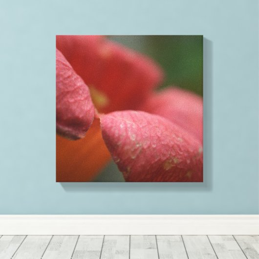 Maßgeschneiderte Leinwand nahe Blume (Insitu (Holzboden))