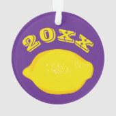 Maßgeschneiderte Lemon Ornament (Rückseite)