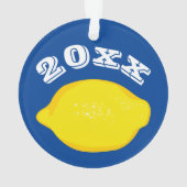 Maßgeschneiderte Lemon Ornament (Rückseite)