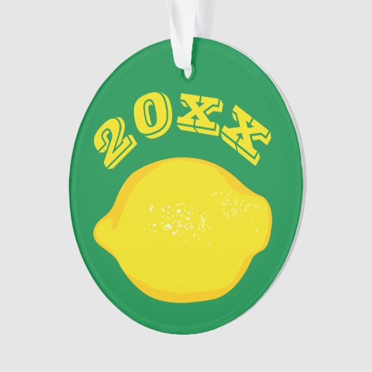 Maßgeschneiderte Lemon Ornament (Vorderseite)