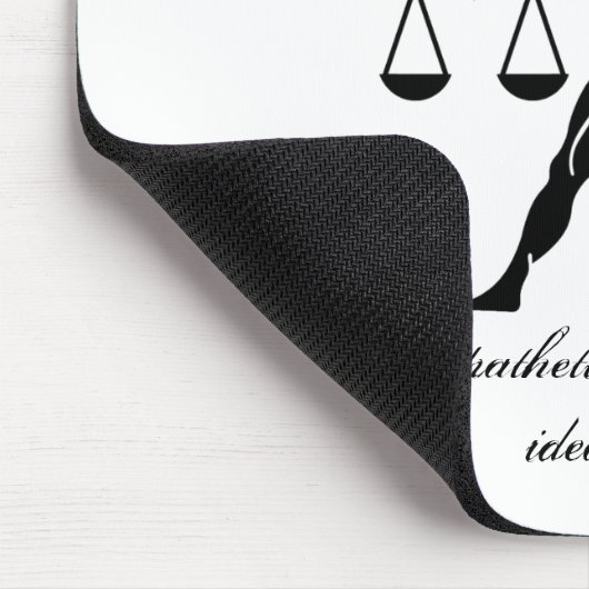 Maßgeschneiderte Libra-Skalen im griechischen Stil Mousepad (Ecke)