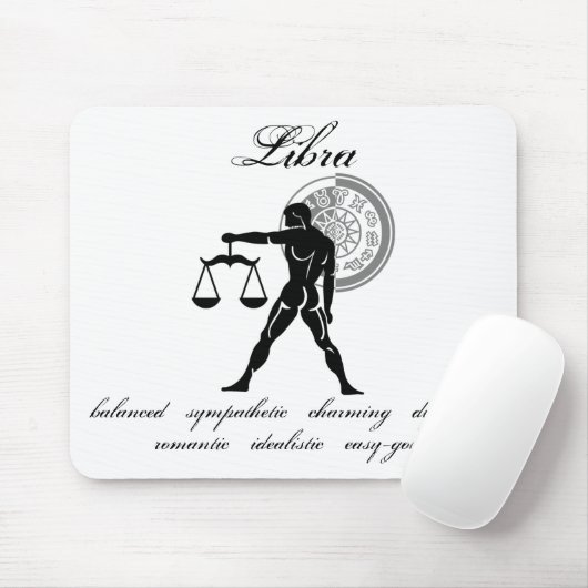 Maßgeschneiderte Libra-Skalen im griechischen Stil Mousepad (Mit Mouse)