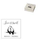 Maßgeschneiderte Liebe ist süße Typografie Hochzei Gummistempel (Stempel)