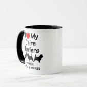Maßgeschneiderte Liebe Meine Tasse für drei Cairn (Vorderseite Links)