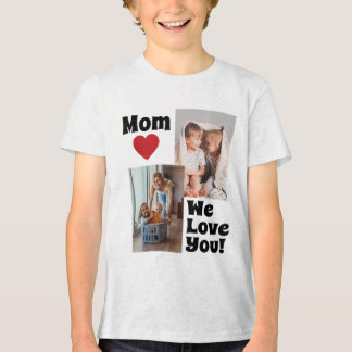 Maßgeschneiderte Liebe Sie Mama Foto - Personalisi Tri-Blend Shirt