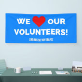Maßgeschneiderte Liebe unserer Freiwilligen Banner (Messe)