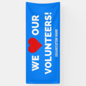 Maßgeschneiderte Liebe unserer Freiwilligen Banner (Vertikal)