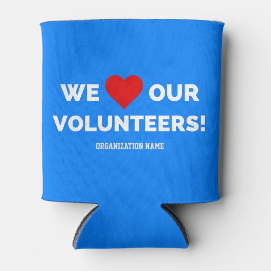 Maßgeschneiderte Liebe unserer Freiwilligen Dosenkühler (Vorderseite)