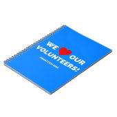 Maßgeschneiderte Liebe unserer Freiwilligen Notizblock (Linke Seite)