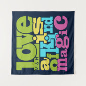 Maßgeschneiderte Liebe Wandteppich (Vorderseite)