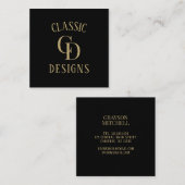 Maßgeschneiderte Lieferungen für kleine Unternehme Quadratische Visitenkarte (Vorne/Hinten)