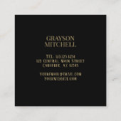 Maßgeschneiderte Lieferungen für kleine Unternehme Quadratische Visitenkarte (Rückseite)