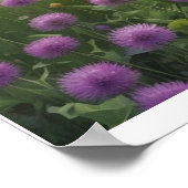 Maßgeschneiderte Lila Daffodien Wall Poster (Ecke)