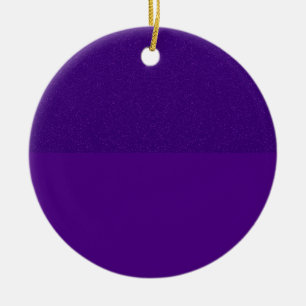 Maßgeschneiderte Lila Glitzer-Top-Ornament Keramik Ornament