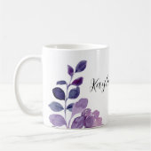 Maßgeschneiderte Lilac Floral Kaffeetasse (Links)