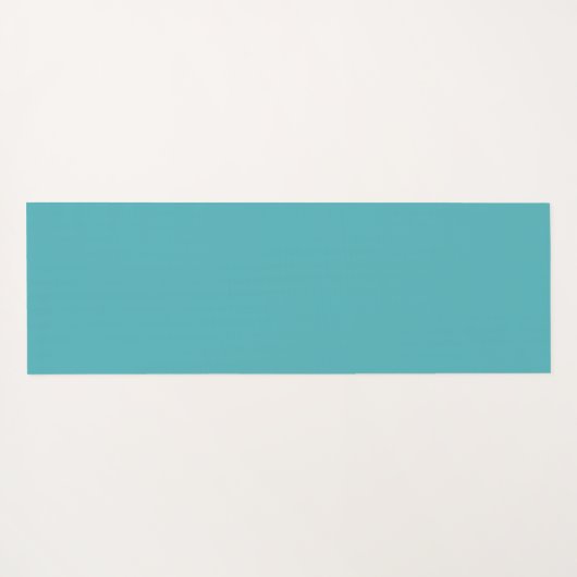 Maßgeschneiderte Lilien auf Aquamarin Türkis Yogamatte (Rückseite (Horizontal))