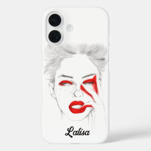 Maßgeschneiderte Lilly Girl Illustration iPhone 16 Hülle