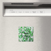 Maßgeschneiderte Logo-Grün- und Klarglaskugeln Magnet (In Situ (Geschirrspüler))