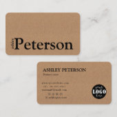 Maßgeschneiderte Logo-Kraftpapier handmade Busines Visitenkarte (Vorne/Hinten)