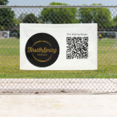 Maßgeschneiderte Logo- und QR-Code für Veranstaltu Banner (Insitu)