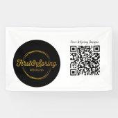 Maßgeschneiderte Logo- und QR-Code für Veranstaltu Banner (Horizontal)