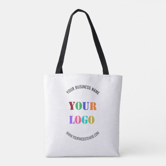 Maßgeschneiderte Logo- und Text-Werbeverpackung Tasche (Rückseite)