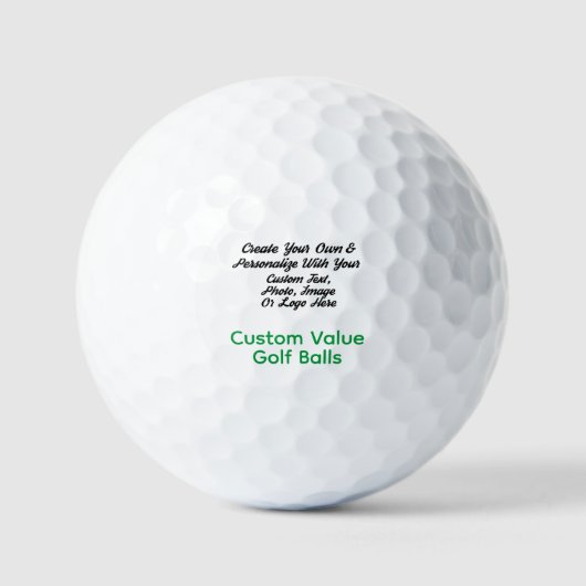 Maßgeschneiderte Logoqualität Golf Balls, Personal Golfball (Vorderseite)