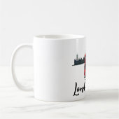 Maßgeschneiderte London Skyscape Red Bus Souvenir Kaffeetasse (Links)