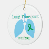Maßgeschneiderte Lungentransplantation Keramik Ornament (Links)