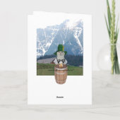 Maßgeschneiderte lustige deutsche Katze Karte (Rückseite)