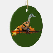 Maßgeschneiderte Mallard-Ornamente, fliegende Ente Keramik Ornament (Rechts)