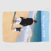 Maßgeschneiderte Mama Foto Golf Handtuchgeschenk m Golfhandtuch (Horizontal)