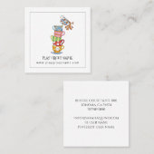 Maßgeschneiderte Mama für Whimsical Tees Cups Telefonnummerkarte (Vorne/Hinten)