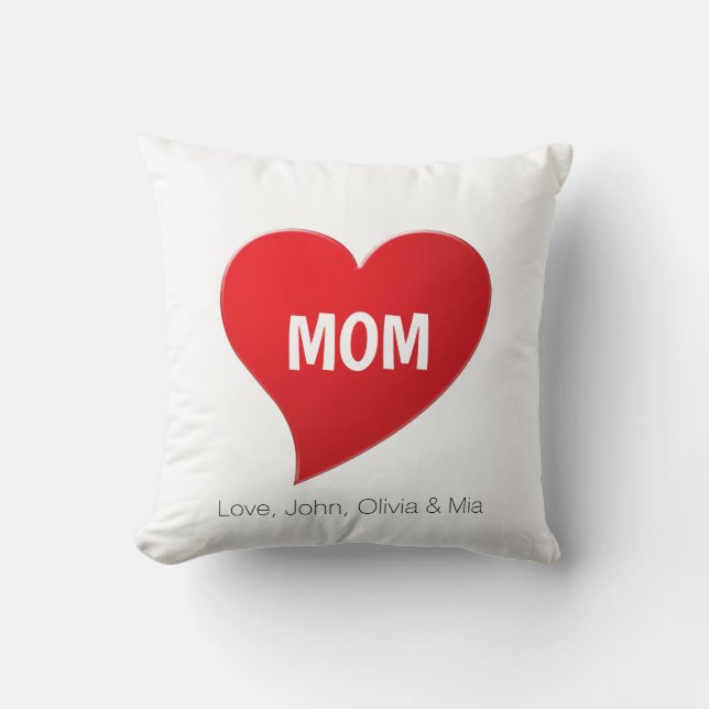 Maßgeschneiderte Mama, niedlich Kissen (Vorderseite)