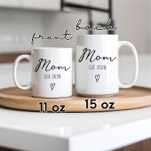 Maßgeschneiderte Mama & Vater Tasse Junge Mutter G