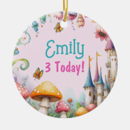 Maßgeschneiderte Märchenprinzessin Girls Birthday  Keramik Ornament