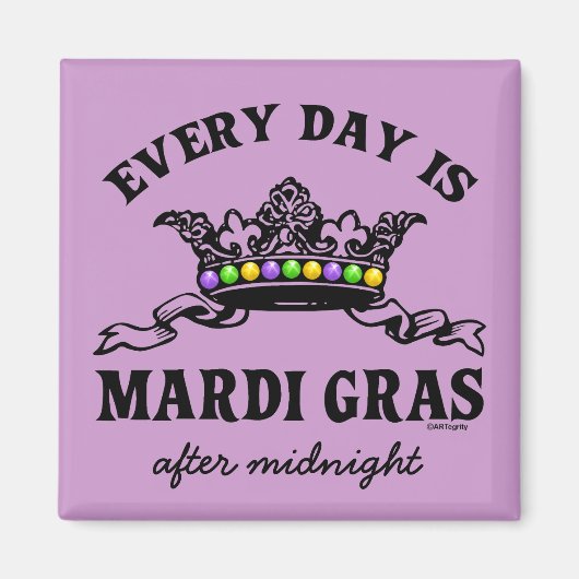 Maßgeschneiderte Mardi Gras Magnet (Vorne)