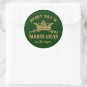 Maßgeschneiderte Mardi Gras Runder Aufkleber (Tasche)