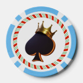 Maßgeschneiderte Markendarstellung mit Crown 3D Re Pokerchips (Rückseite)