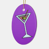 Maßgeschneiderte MARTINI-KUNSTORNAMENTE Keramik Ornament (Links)