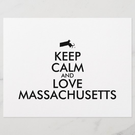 Maßgeschneiderte MASSACHUSETTEN für BEHALTEN CALM Flyer (Vorne)