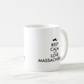 Maßgeschneiderte MASSACHUSETTEN für BEHALTEN CALM Kaffeetasse (VorderseiteRechts)