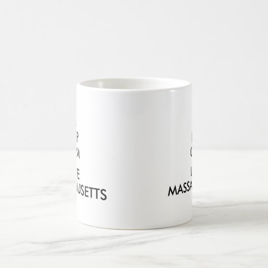 Maßgeschneiderte MASSACHUSETTEN für BEHALTEN CALM Kaffeetasse (Mittel)