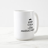 Maßgeschneiderte MASSACHUSETTEN für BEHALTEN CALM Kaffeetasse (VorderseiteRechts)