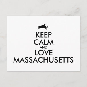 Maßgeschneiderte MASSACHUSETTEN für BEHALTEN CALM  Postkarte
