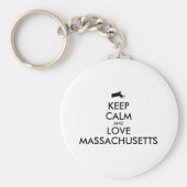 Maßgeschneiderte MASSACHUSETTEN für BEHALTEN CALM Schlüsselanhänger (Vorne)